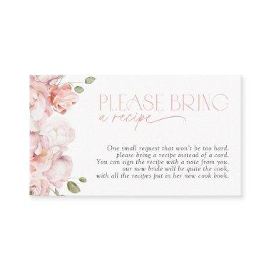 Please Bring A Recipe Blush Pink Floral Shower Enclosure