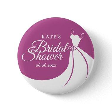 Plum Elegant Gown  Button