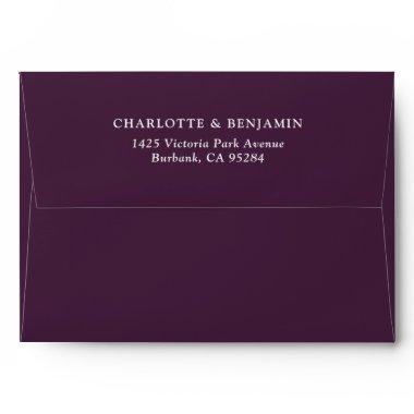 Plum Modern Custom Wedding 5.2.25 Envelope