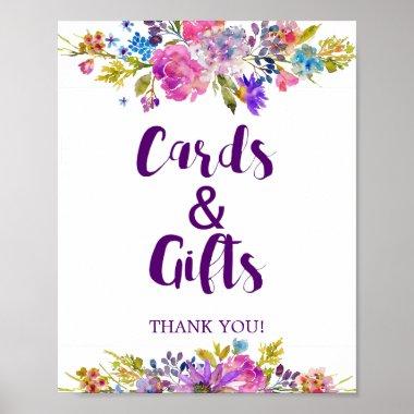 Plum Purple Garden Invitations & Gifts Wedding Sign