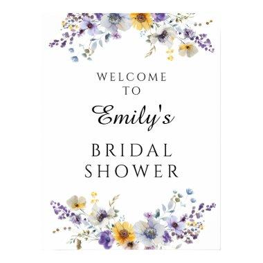 Plum Wildflowers  Welcome Sign