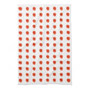 Polka- Dot Orange Towel