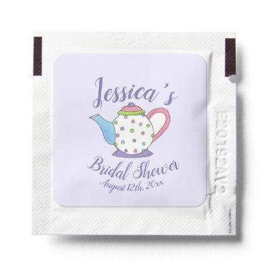 Polka Dot Teapot Afternoon Tea Bridal Baby Shower Hand Sanitizer Packet