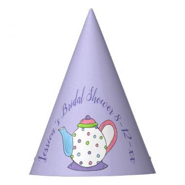 Polka Dot Teapot Afternoon Tea Bridal Baby Shower Party Hat