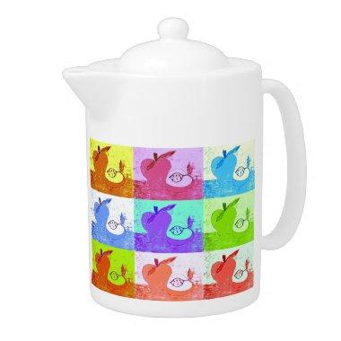 Pop Art Apple Teapot