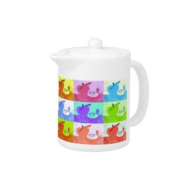 Pop Art Apple Teapot