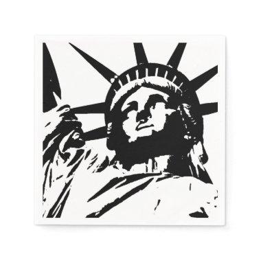 Pop Art Statue of Liberty Napkins