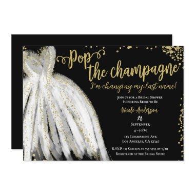 Pop Champagne Dress & Gold Glitter