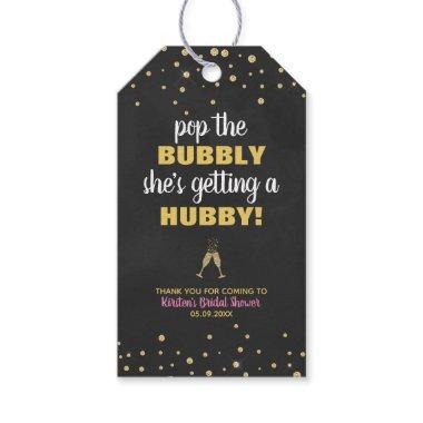 Pop the Bubbly Bridal Shower Thank You Favor Tags