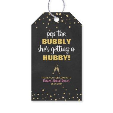 Pop the Bubbly  Thank You Favor Tags