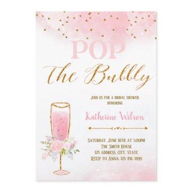 Pop the bubbly Invitations