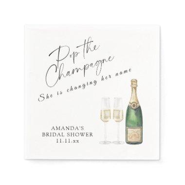Pop the Champagne  Napkins