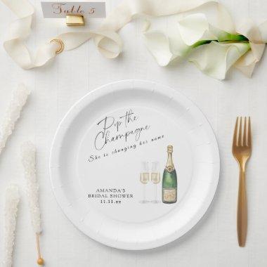 Pop the Champagne  Paper Plates