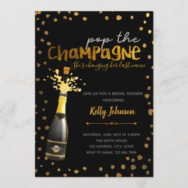 Pop the champagne party Invitations
