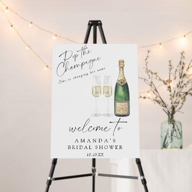 Pop the champagne Welcome  party Foam Board