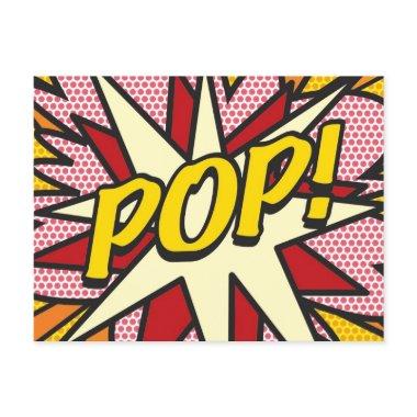 POP Your Message Speech Bubble Fun Retro Announcement Post