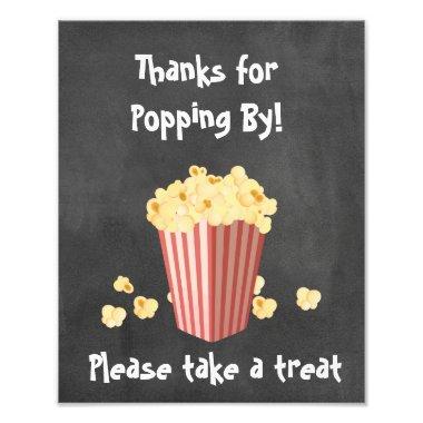 Popcorn Movie Shower Treat Sign