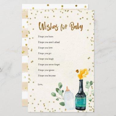 Popping Bottles Baby Shower Wishes for Baby