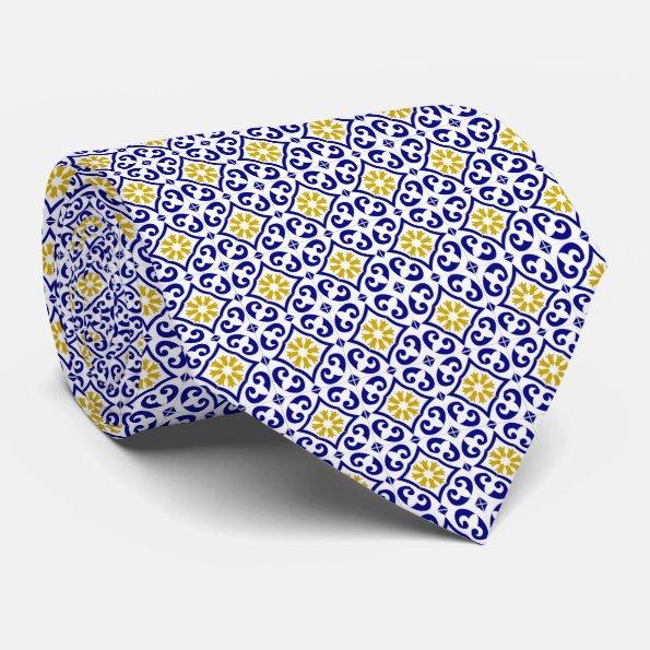 Portuguese  Mediterranean tile Neck Tie