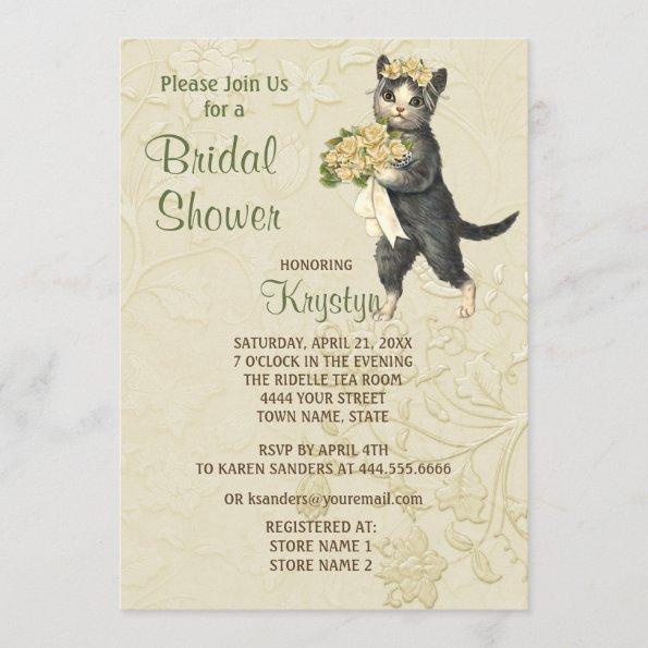 Posh Cats Bridal Shower Invitations