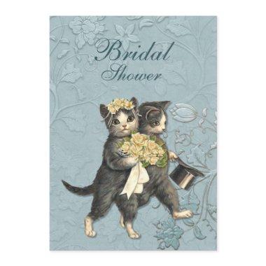 Posh Cats Bridal Shower Invitations