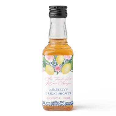 Positano Lemons Main Squeeze  Favors Liquor Bottle Label