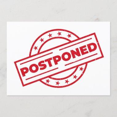 Postponed Change The Date Event Cancellation Invitations