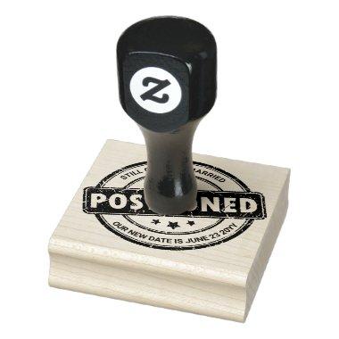 Postponed Event with Your New Date Stamp