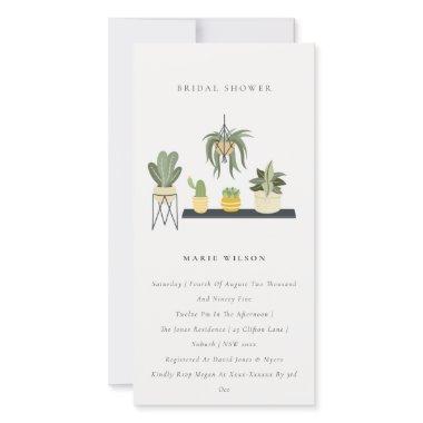 Potted Leafy Succulent Plants  Invite