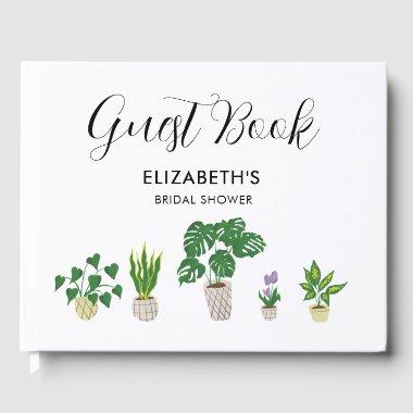 Potted Plants  Greenery Custom Guest Book