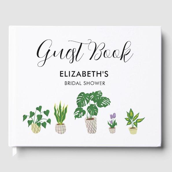 Potted Plants  Greenery Custom Guest Book