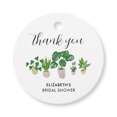 Potted Plants  Greenery Thank you Favor Tags