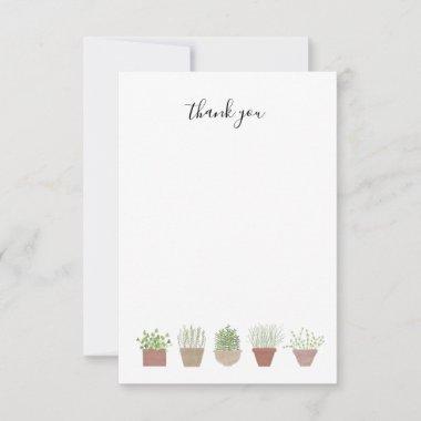 Potted Plants thank you note