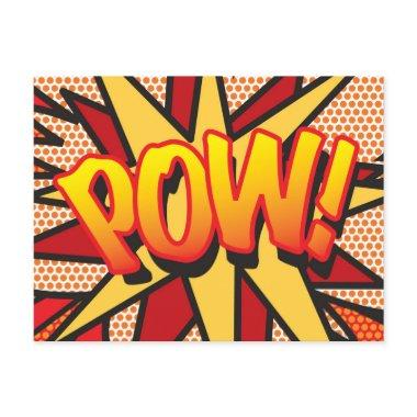 POW Fun Retro Comic Book Pop Art Announcement Post