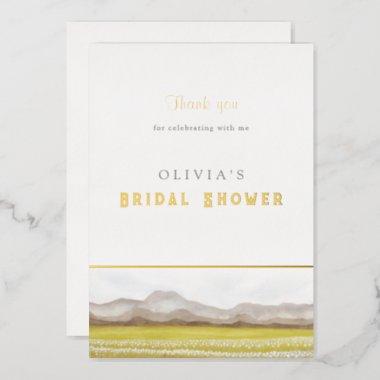 Prairies in Bloom Bridal Shower Thank You Invitations