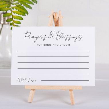 Prayers & Blessings For Bride and Groom Wedding Note