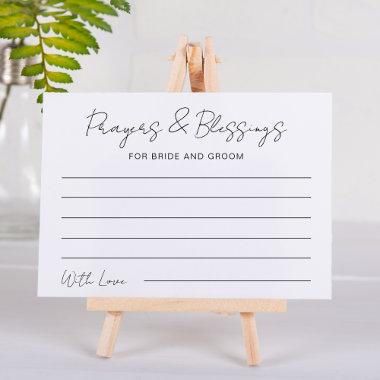 Prayers & Blessings For Bride and Groom Wedding Note Invitations