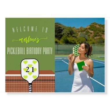 Preppy Pickleball Paddle Photo Dink Birthday Party Foam Board