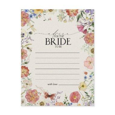 Pressed Flowers Advice To The Bride PostInvitations