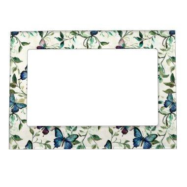 Pretty Blue Butterflies  Magnetic Frame