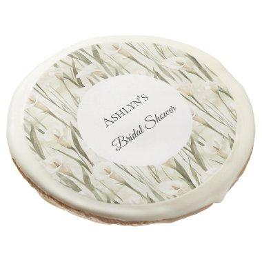Pretty Calla Lilly Floral  Sugar Cookie