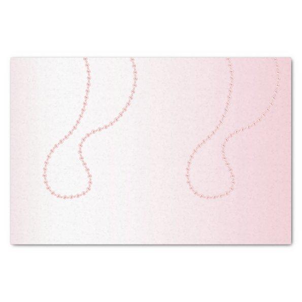 Pretty Chic Pink Pearls  Tissue Paper