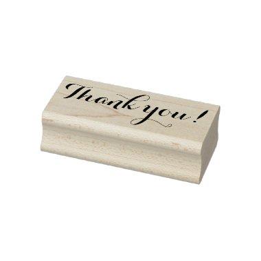 Pretty Chic Thank You Rubber Stamp
