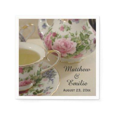 Pretty Floral Teapot and Teacup Napkins
