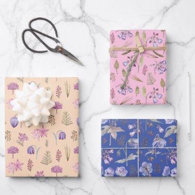 Pretty Flowers Garden Baby Shower Kids Birthday Wrapping Paper Sheets