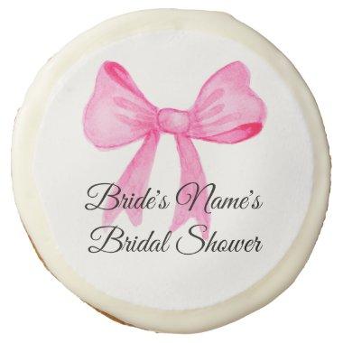Pretty in Pink Pink Bow  Sugar Cookie