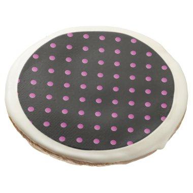 Pretty in Pink Polka Dot Wedding Sugar Cookie