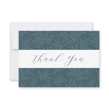 Pretty Leaf Pattern Flat Thank You