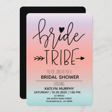 Pretty Ombre Bride Tribe Invitations Bridal Shower