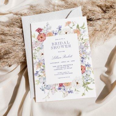 Pretty Pastel Spring Floral Frame